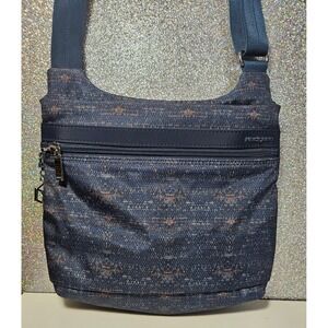 HEDGREN Crossbody Bag Navy Blue RFID Protected Polyamide Travel Purse